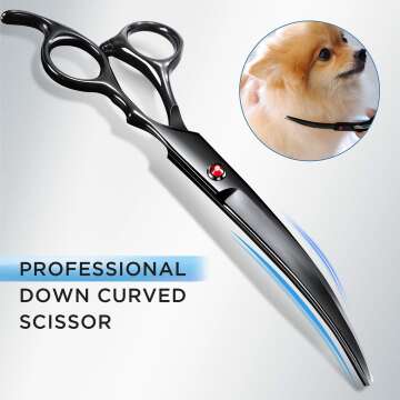 Gimars 7" Dog Grooming Scissors Set - Professional Kit
