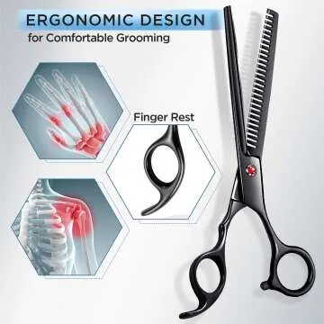 Gimars 7" Dog Grooming Scissors Set - Professional Kit