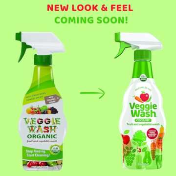 Veggie Wash Organic Fruit and Vegetable Wash, Certified Organic, Ideal for Cleaning Produce, 16 Flui...