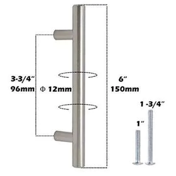 Gobrico Satin Nickel Cabinet Handles - Durable Elegant Design