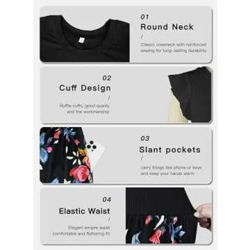 MISFAY Ruffle Sleeve Maxi Dress with Pockets for Women