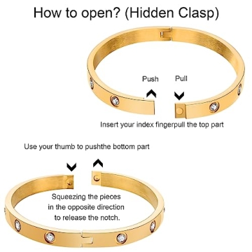 18K Gold Plated Love Bracelets for Women Elegant Gift