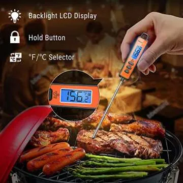 ThermoPro TP01A Instant Read Meat Thermometer for Cooking
