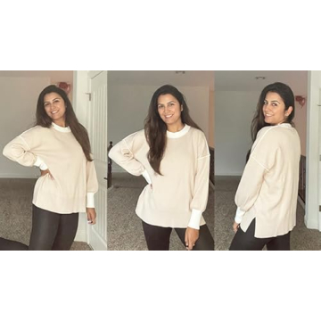 ETCYY Women's Oversized Sweater for Fall 2025 Fashion