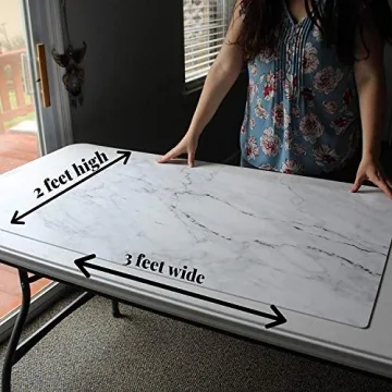 Bessie Bakes Marble Replicated Photography Backdrop 2x3 Feet