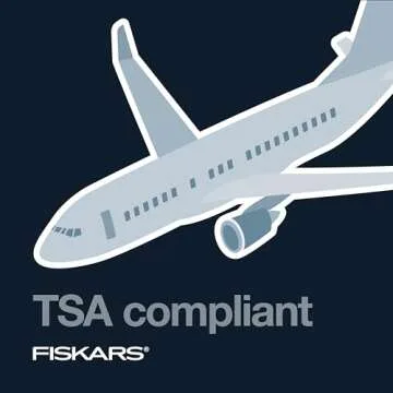 FISKARS Folding Travel Scissors - Portable & TSA-Compliant