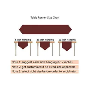 Simhomsen Small Burgundy Lace Doilies Table Runner Dresser Scarves 16 × 48 Inch