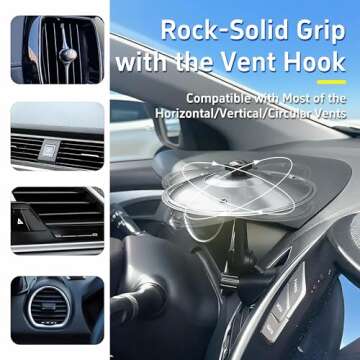 Ainovi Car Cymbal Air Vent Mini Crash Cymbal for Music Lovers