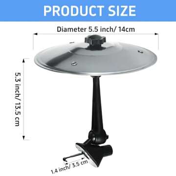 Ainovi Car Cymbal Air Vent Mini Crash Cymbal for Music Lovers