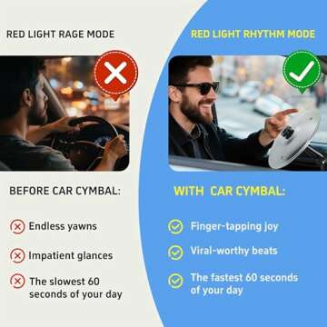 Ainovi Car Cymbal Air Vent Mini Crash Cymbal for Music Lovers