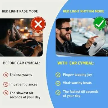 Ainovi Car Cymbal Air Vent Mini Crash Cymbal for Music Lovers