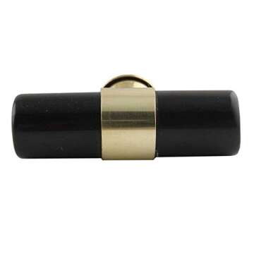 Elegant Indian Shelf T Bar Knobs - 6 Gold & Black Pulls
