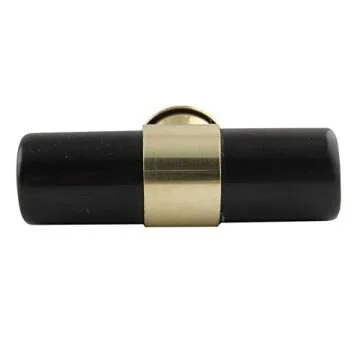 Elegant Indian Shelf T Bar Knobs - 6 Gold & Black Pulls
