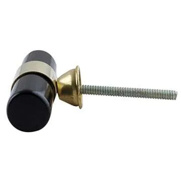Elegant Indian Shelf T Bar Knobs - 6 Gold & Black Pulls