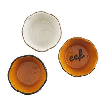 Mud Pie Ramekin Set, Pumpkin, 3" dia
