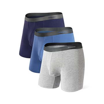Separatec Mens Underwear with Pouch Moisture Wicking Rayon Made From Bamboo Underwear Men Breathable...