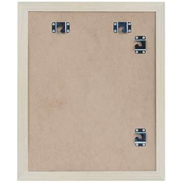 Americanflat 10x12.5 Kids Art Frame - Front Loading Picture Frame Holds 100 Artworks - Use as 8.5x11 Frame with Mat or 10x12.5 Frame Without Mat - My Mini Masterpiece - Lightwood