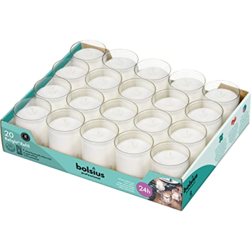 BOLSIUS Votive Candles - 24 Hour Long-Lasting Elegance