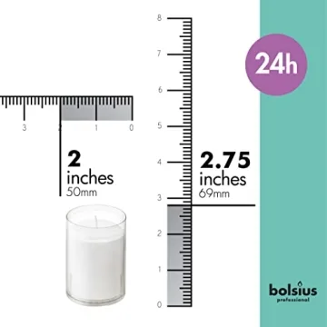 BOLSIUS Votive Candles - 24 Hour Long-Lasting Elegance
