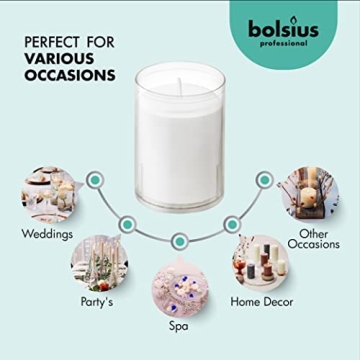 BOLSIUS Votive Candles - 24 Hour Long-Lasting Elegance