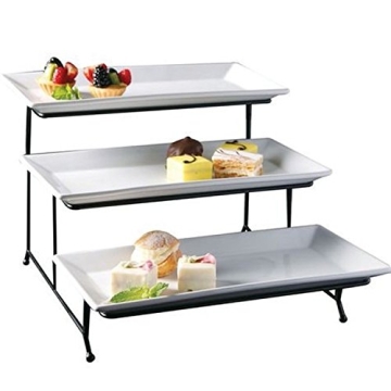 Lexi Home Gibson Server Set 3 Tier Serving Tray
