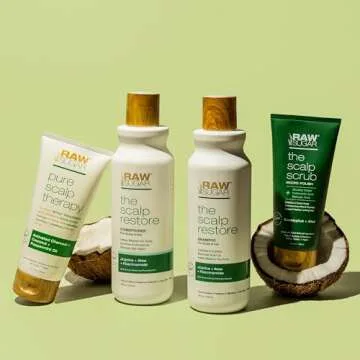 Raw Sugar Scalp Intensive Ritual - At Home Hair Care Spa Kit, Includes Shampoo, Conditioner, Scalp Scrub & Hair Mask, Formulated without Sulfates & Parabens
