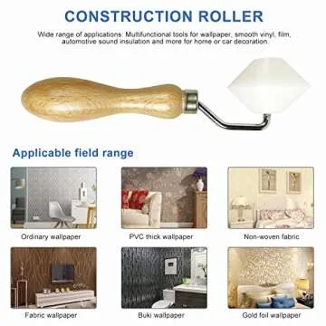 Versatile Wallpaper Seam Roller for Easy Installations