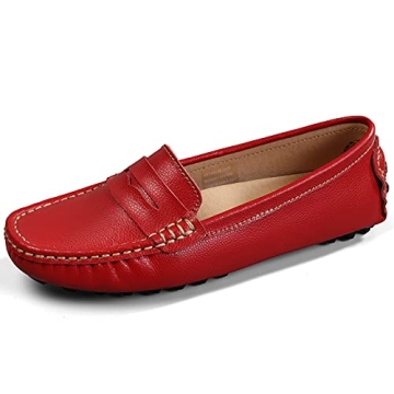 Artisure Women's Handmade Leather Driving Loafers