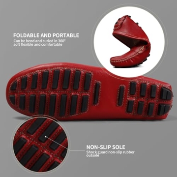 Artisure Women's Handmade Leather Driving Loafers