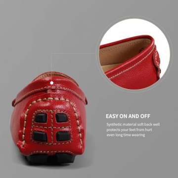 Artisure Women's Handmade Leather Driving Loafers