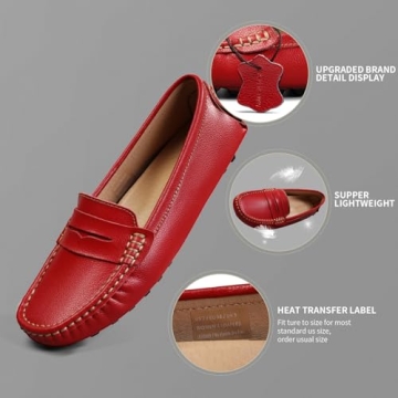 Artisure Women's Handmade Leather Driving Loafers