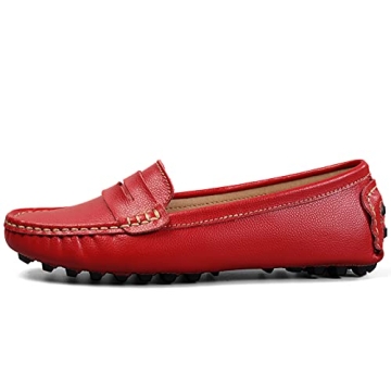 Artisure Women's Handmade Leather Driving Loafers