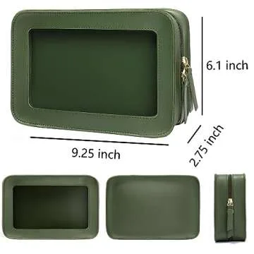 LETGO Clear Makeup Bag, TSA Approved Travel Essentials