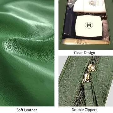 LETGO Clear Makeup Bag, TSA Approved Travel Essentials