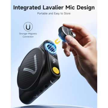 7RYMS WA2 Wireless Voice Amplifier with Integrated Lavalier Mic for Educators