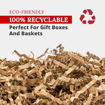 Partners Brand Crinkle Paper 10 lb. Kraft Crinkle Paper 1-Pack | Packaging Paper for Shipping, Moving, and Storage Supplies