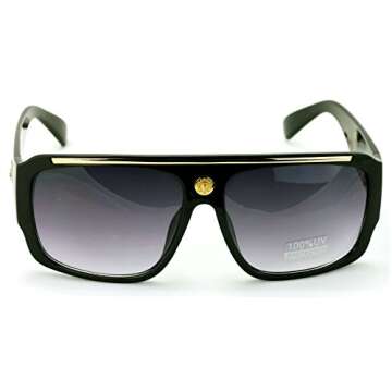 Stylish V.W.E. Lion Head Aviator Sunglasses for All Ages