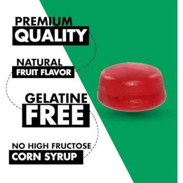 Happy Healthy Wellness Vegan Gummies Gelatine & Gluten Free Strawberry Flavor (30 Count) Made in USA for Adults