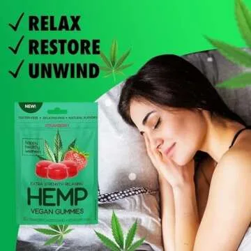 Happy Healthy Wellness Vegan Gummies Gelatine & Gluten Free Strawberry Flavor (30 Count) Made in USA for Adults