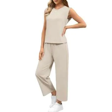 SAMPEEL Women's 2 Piece Summer Vacation Set - Stylish & Comfortable