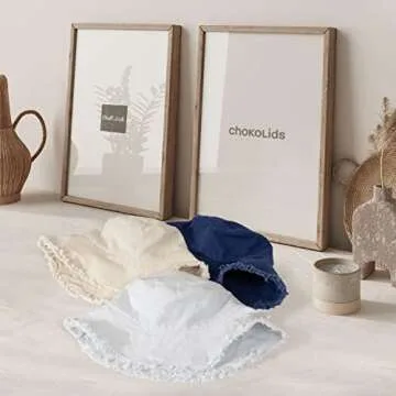 CHOK.LIDS Frayed Bucket Hats for Women Men Unisex Trendy Washed Cotton Floppy Wide Brim Boonie Outdoor Summer Beach Headwear (Pink Salt)