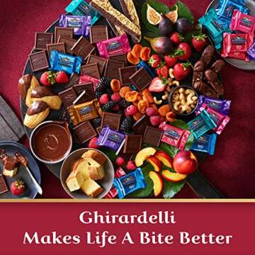 Ghirardelli Dark Chocolate SQUARES Assortment 14.86 oz