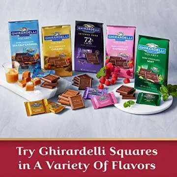 Ghirardelli Dark Chocolate SQUARES Assortment 14.86 oz