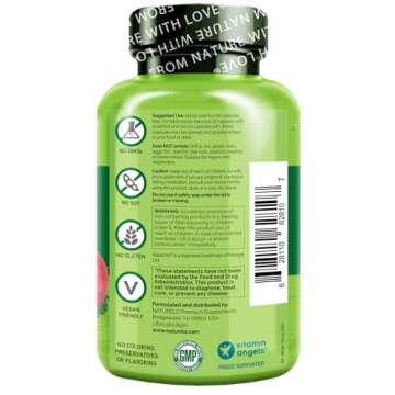 NATURELO Whole Food Multivitamin for Women - with Vitamins, Minerals, & Organic Extracts - Supplement for Energy and Heart Health - Vegan - Non GMO - 120 Capsules