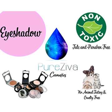 Vibrant Pure Ziva Peacock Neon Jewel Tone Vegan Eyeshadow