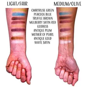 Vibrant Pure Ziva Peacock Neon Jewel Tone Vegan Eyeshadow