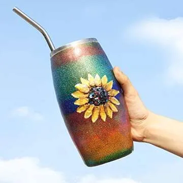 NODDWAY 12 Colors Iridescent Fine Glitter for Crafts