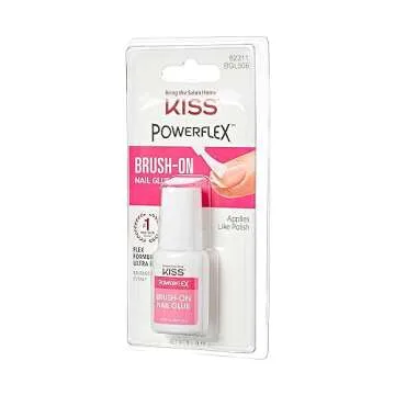 KISS PowerFlex Brush-On Nail Glue for Press-On Nails