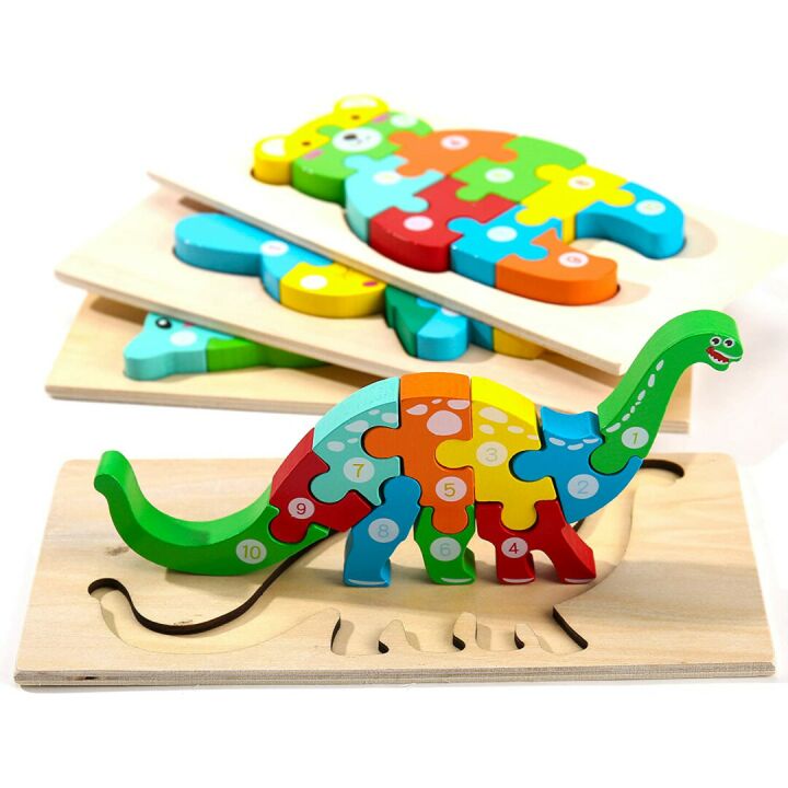 Montessori Wooden Puzzles for Toddlers Ages 3-5