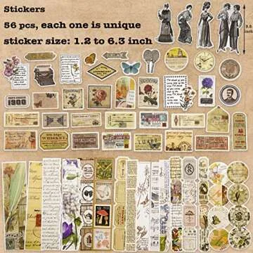 Vintage Ephemera Pack 100 Pieces for Junk Journaling